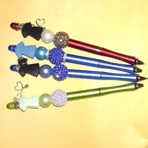 Handmade metal "fashionista" pens (multi color)